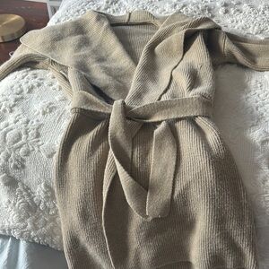 Cozy Tan Knit Cardigan